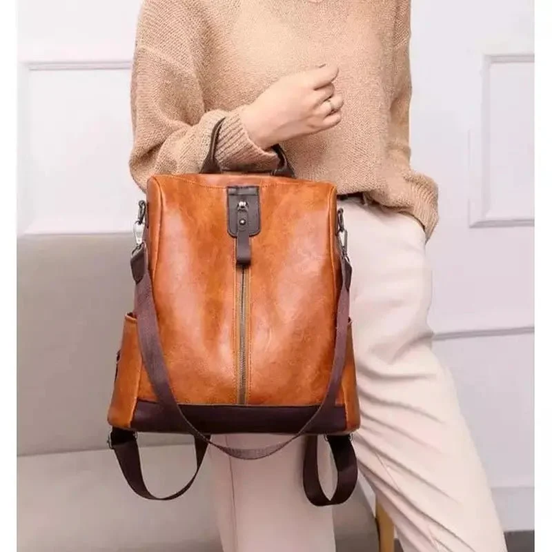 Sac à dos femme tendance veiné mat - Églantine
