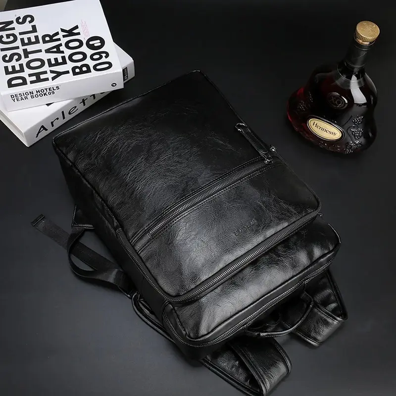 Sac à dos lustré noir - Balthazar