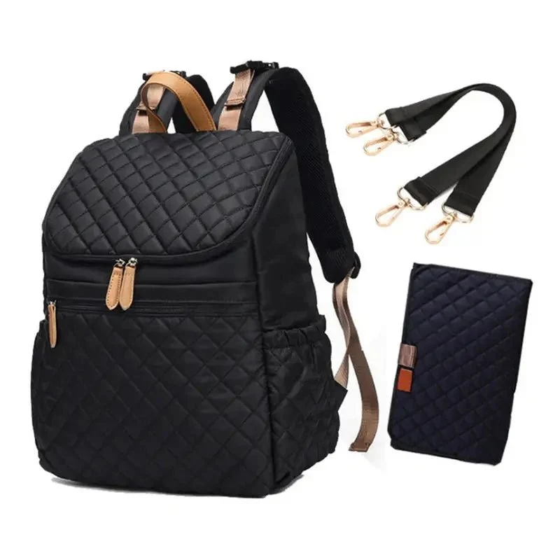 Sac à dos à langer noir