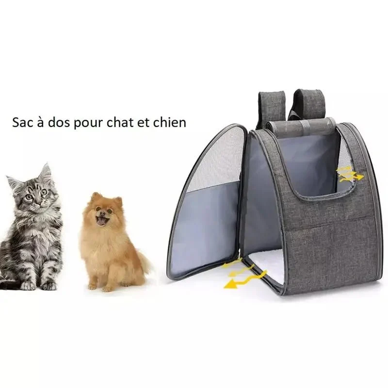 Sac à dos de transport pour chat