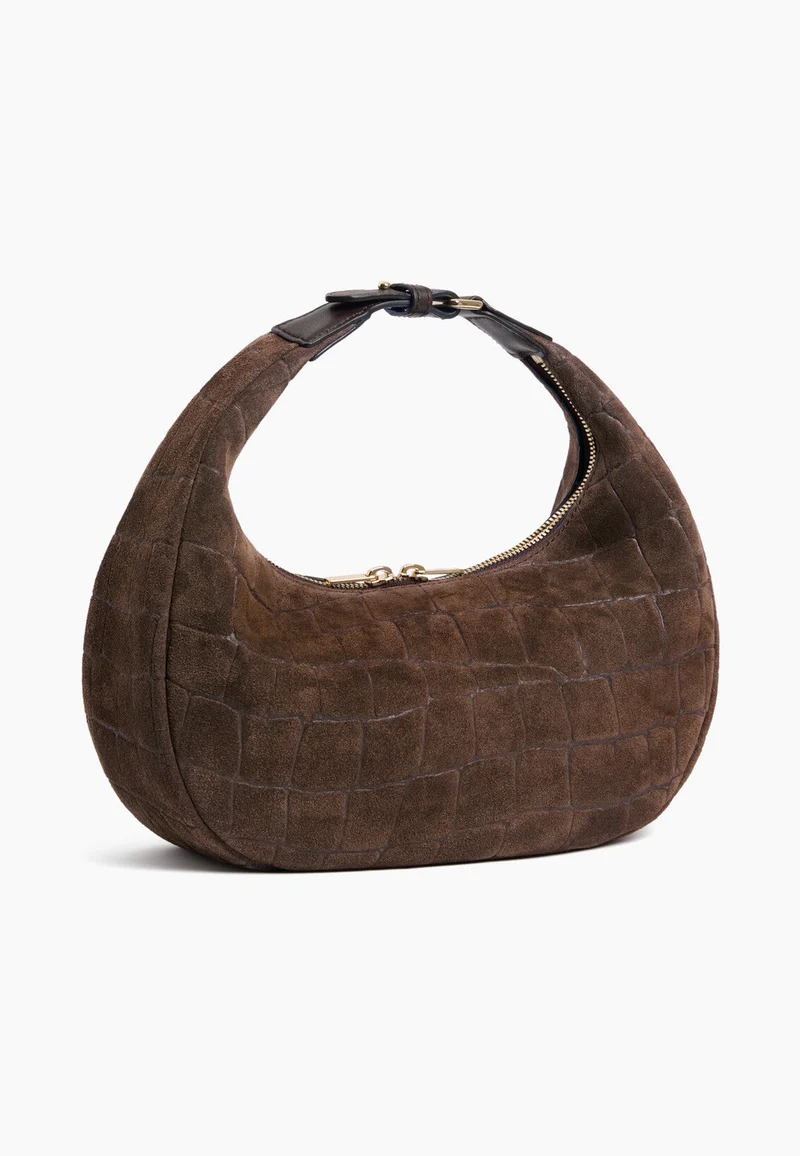 Le Tanneur Petit Sac Hobo Juliette Cuir Marron Arabica