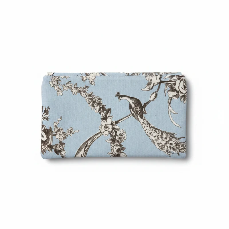 Pochette toile de jouy motifs nature
