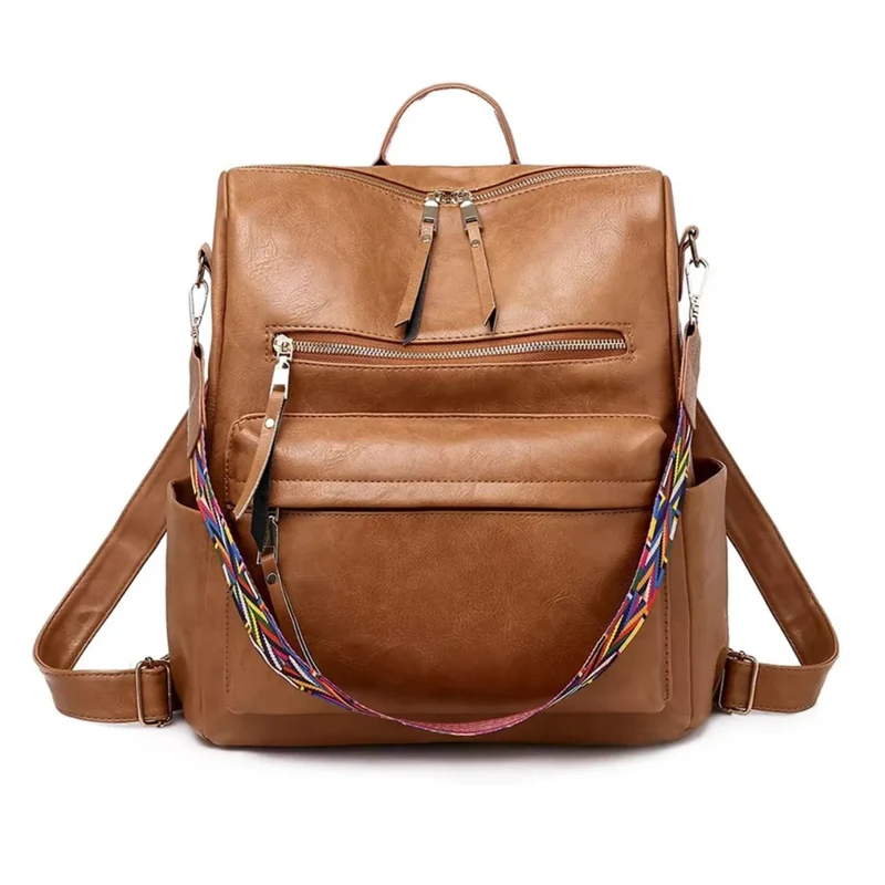 Sac à dos vintage femme lustré - Bérénice