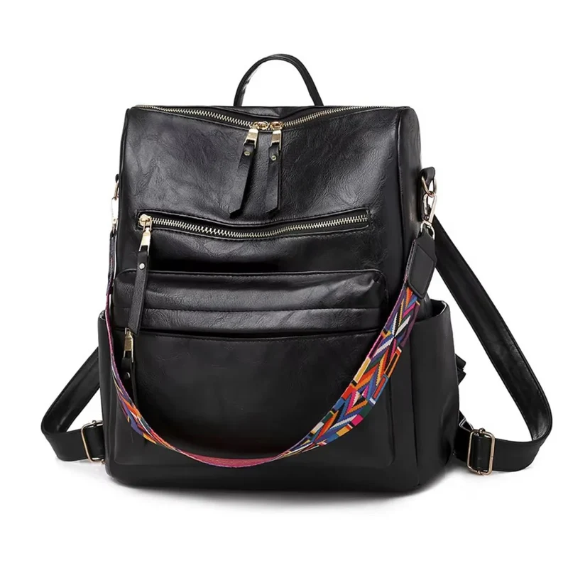 Sac à dos vintage femme lustré - Bérénice