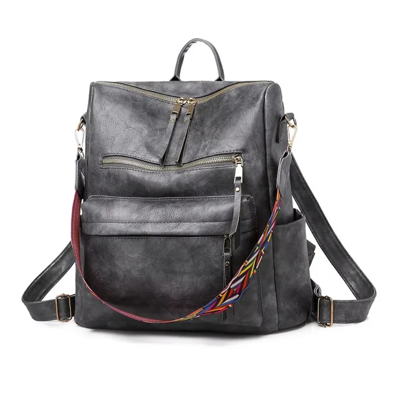 Sac à dos vintage femme lustré - Bérénice