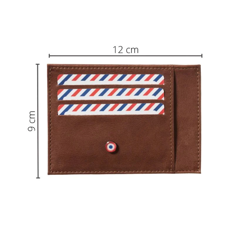 Porte-cartes Paul cuir pleine fleur grand format - Larmorie