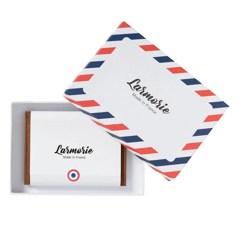 Porte-cartes Paul cuir pleine fleur grand format - Larmorie