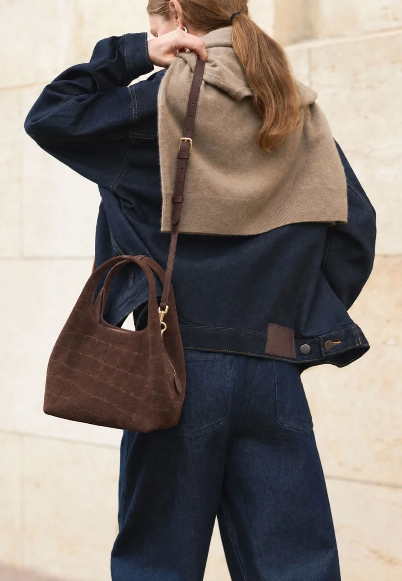 Le Tanneur Petit Sac à main Juliette Cuir Marron Arabica
