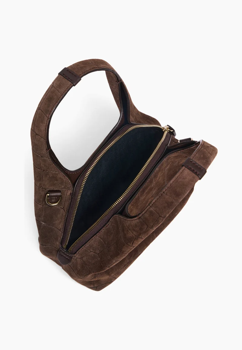 Le Tanneur Petit Sac à main Juliette Cuir Marron Arabica
