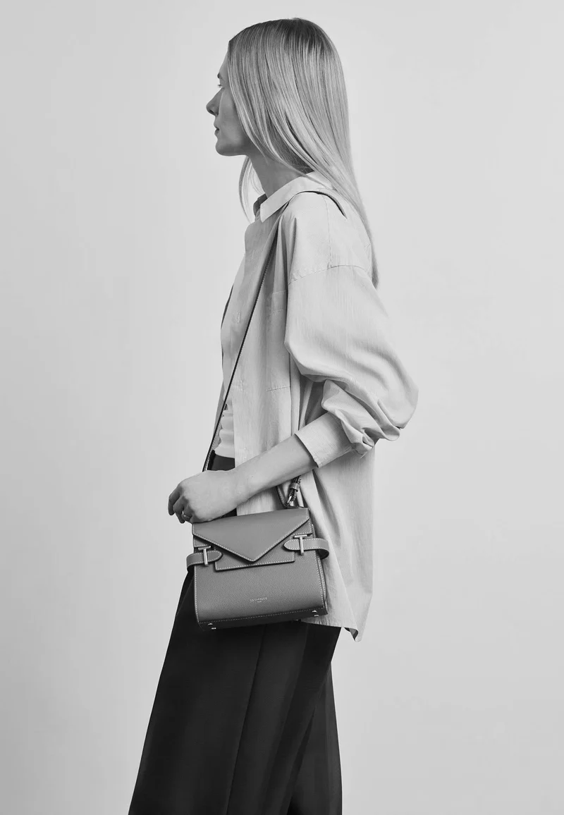 Le Tanneur Petit Sac à main Double Rabat Emilie Vert Malachite