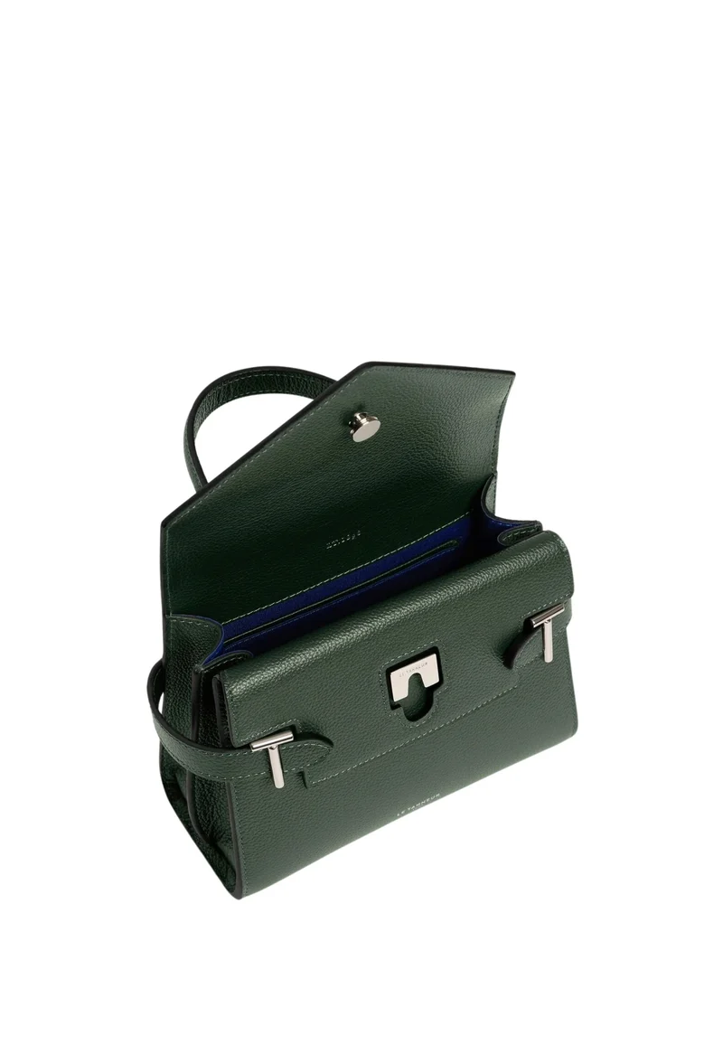 Le Tanneur Petit Sac à main Double Rabat Emilie Vert Malachite