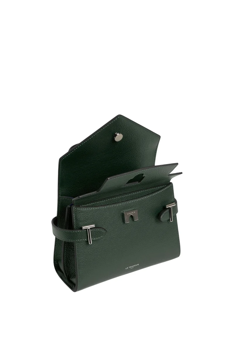 Le Tanneur Petit Sac à main Double Rabat Emilie Vert Malachite