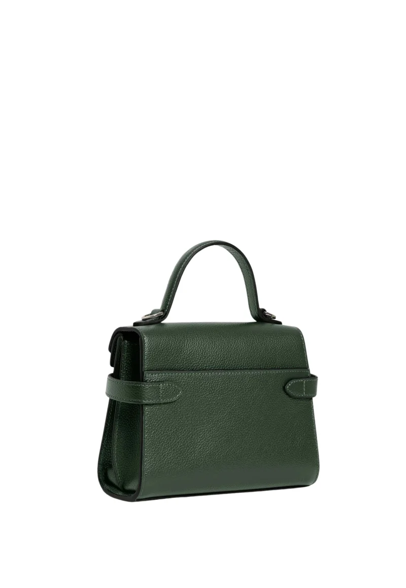 Le Tanneur Petit Sac à main Double Rabat Emilie Vert Malachite