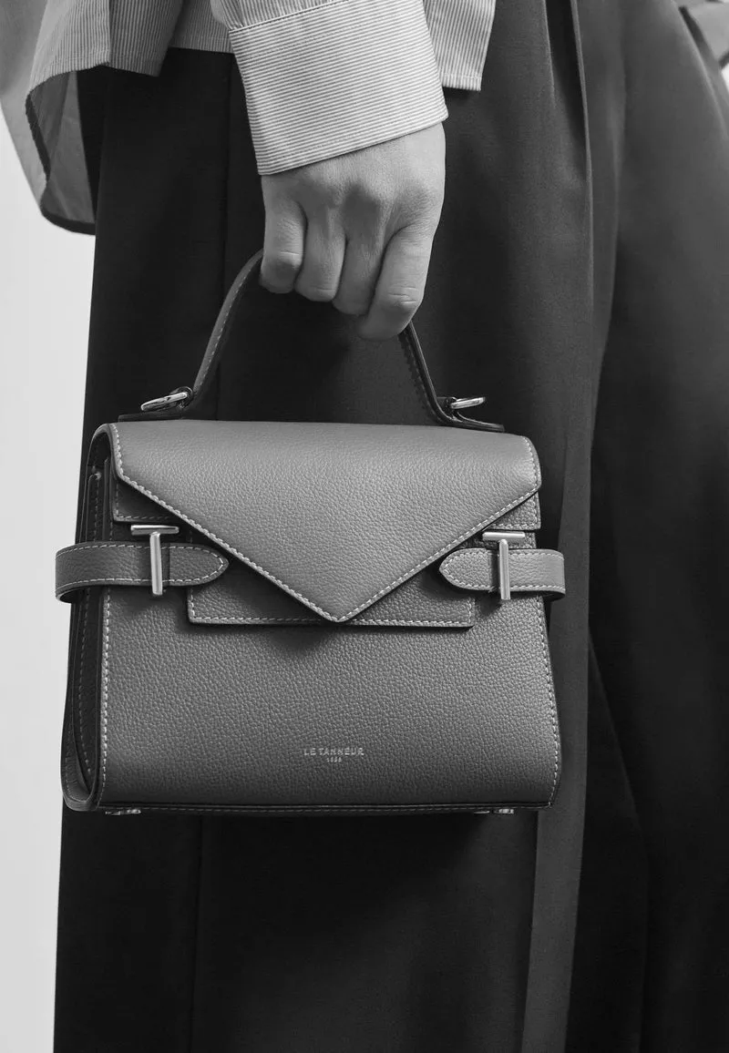 Le Tanneur Petit Sac à main Double Rabat Emilie Vert Malachite