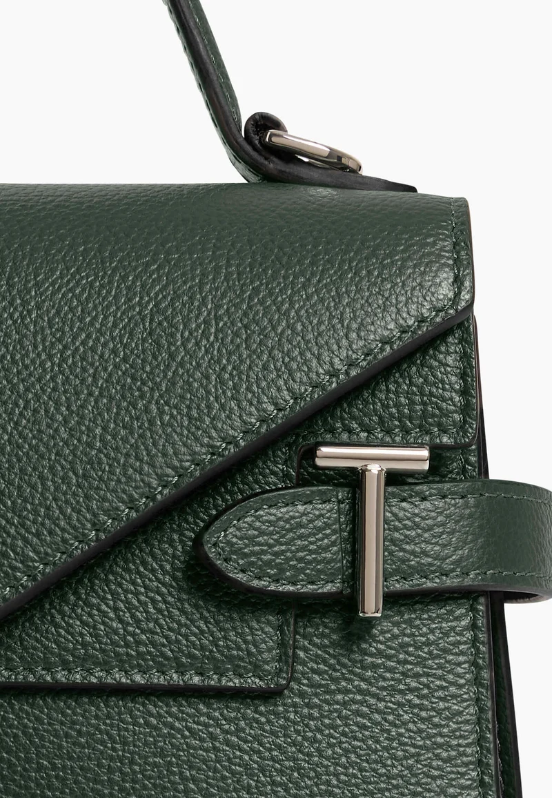Le Tanneur Petit Sac à main Double Rabat Emilie Vert Malachite