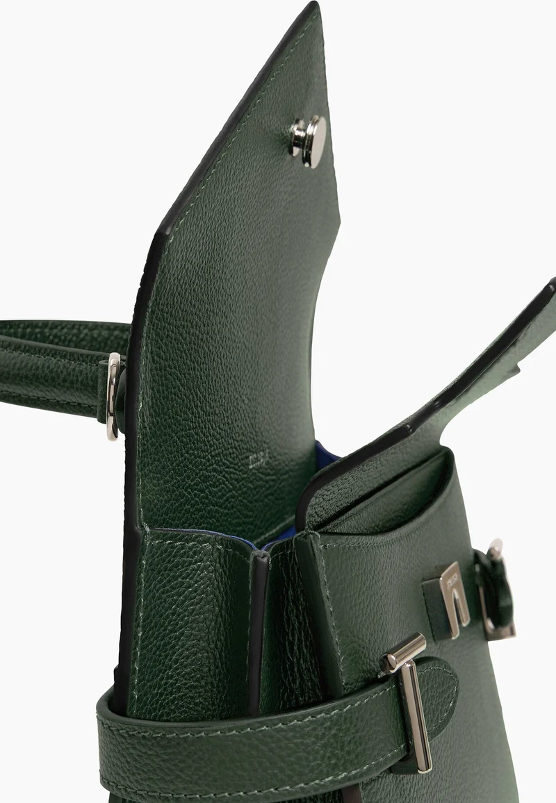 Le Tanneur Petit Sac à main Double Rabat Emilie Vert Malachite