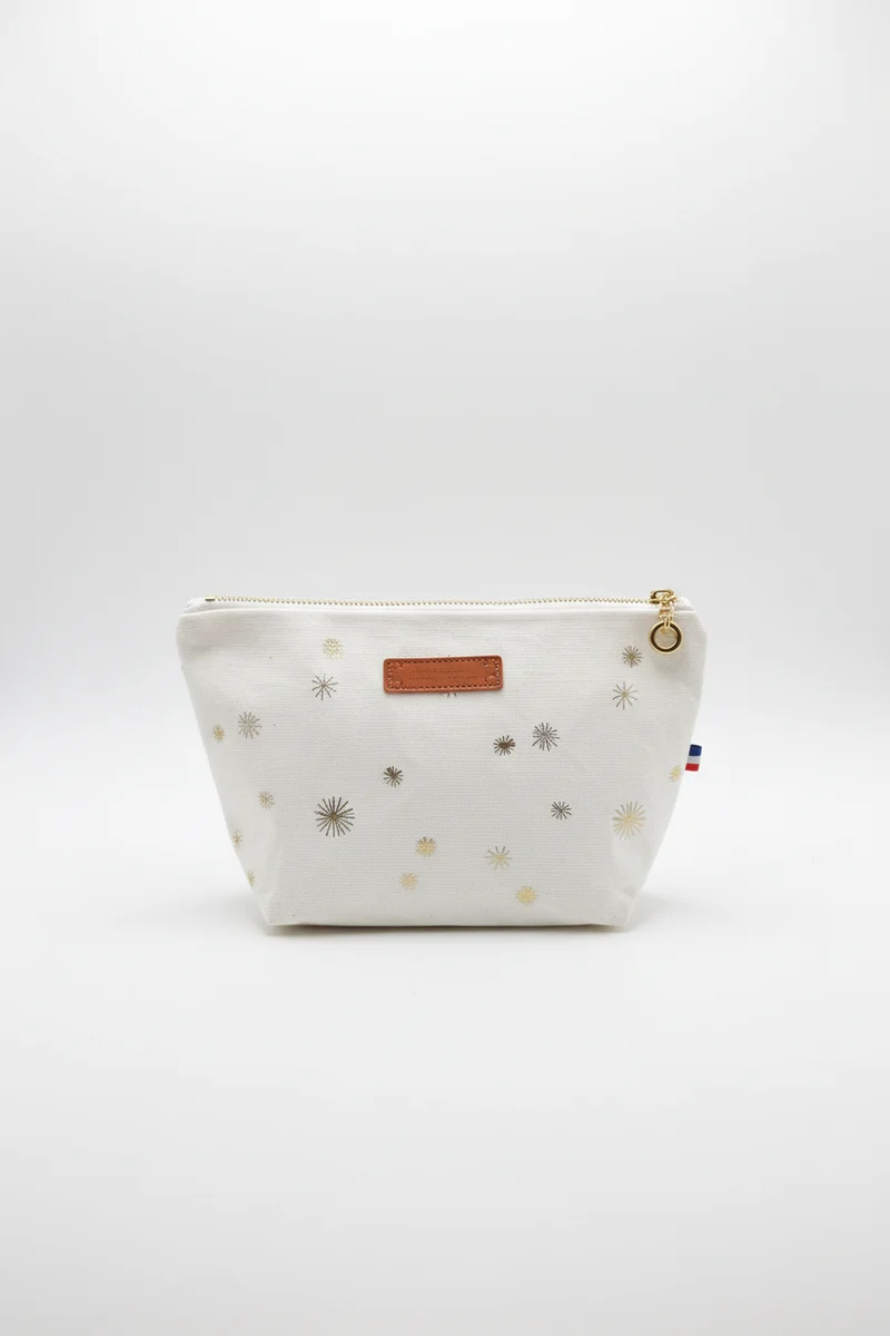 Trousse étoiles dorées – Fait main en France