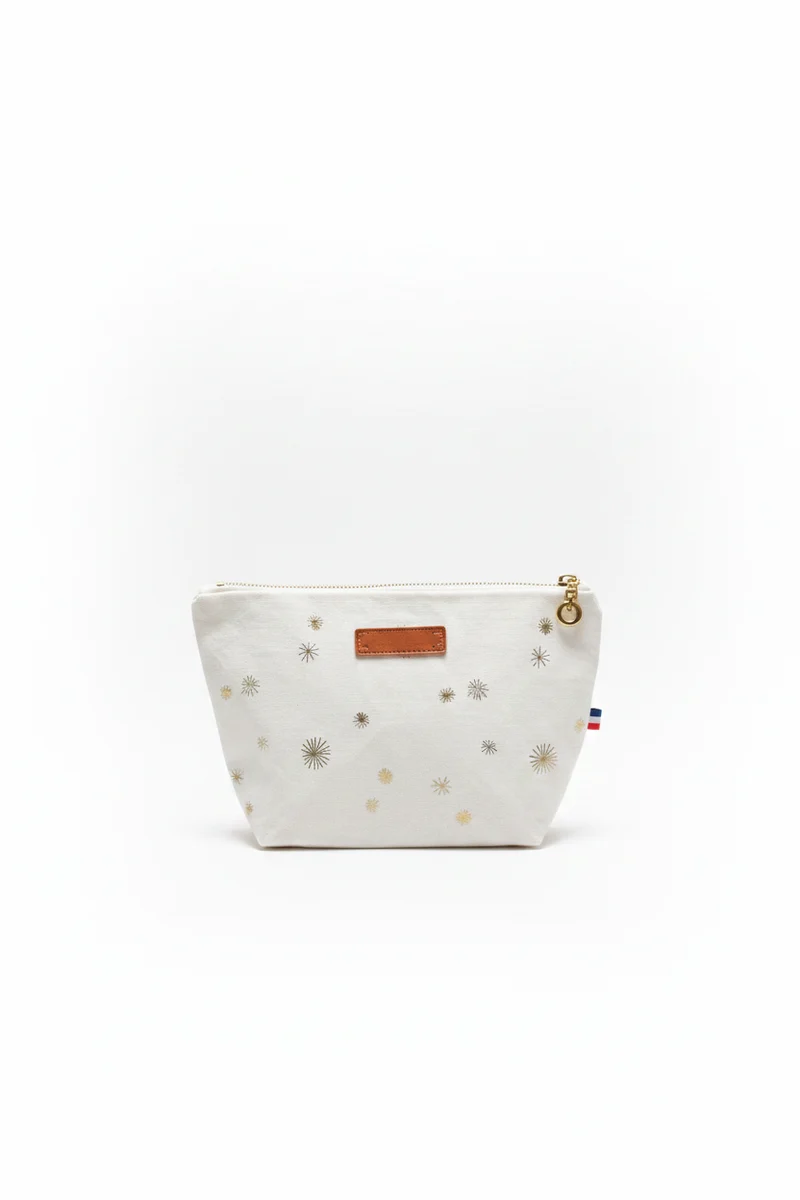 Trousse étoiles dorées – Fait main en France