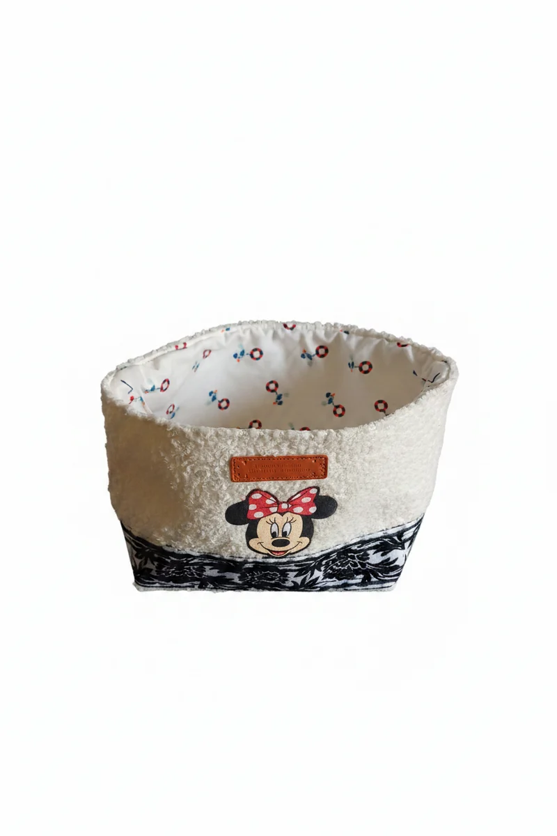 Panier tissu Minnie Mouse – Fait main