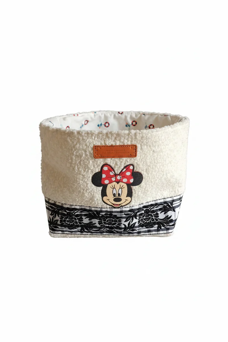 Panier tissu Minnie Mouse – Fait main