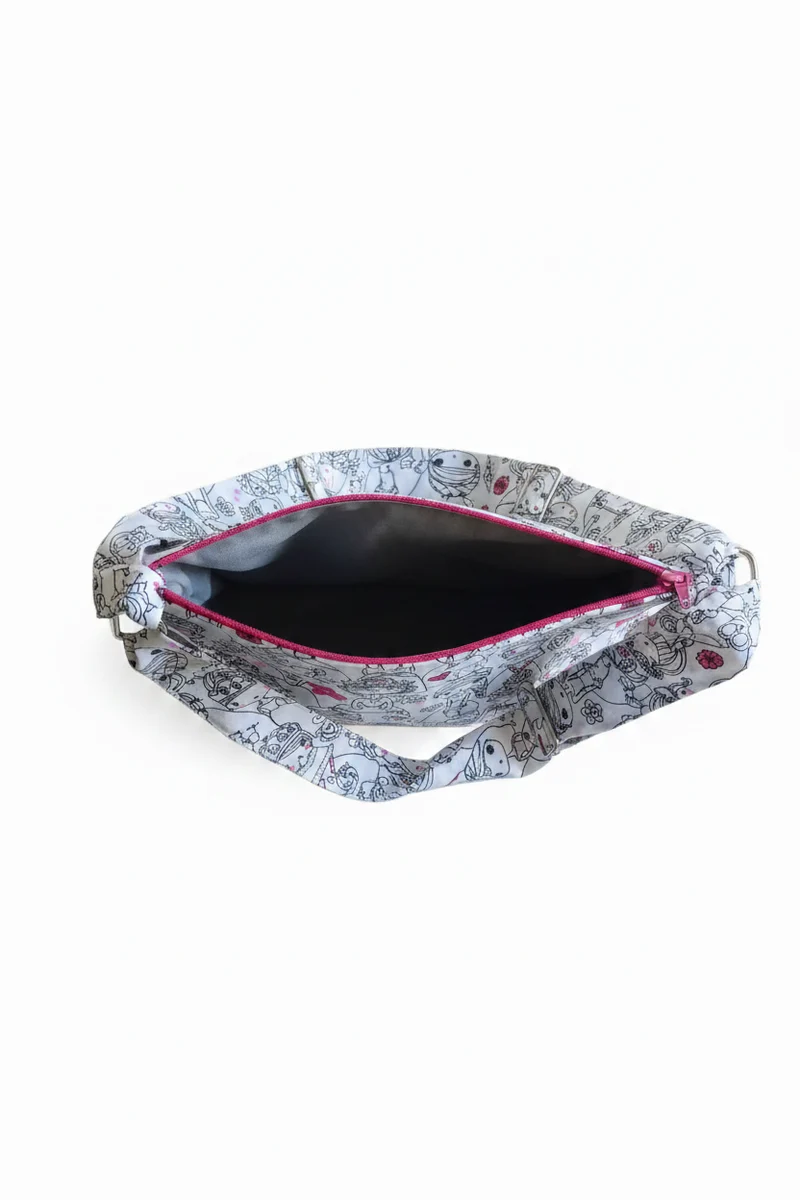 Sac à bandoulière ajustable en tissu coloriable