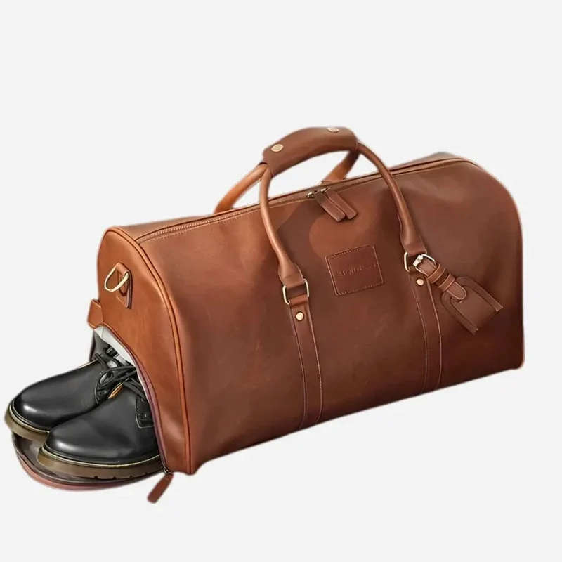 Sac de voyage cuir marron