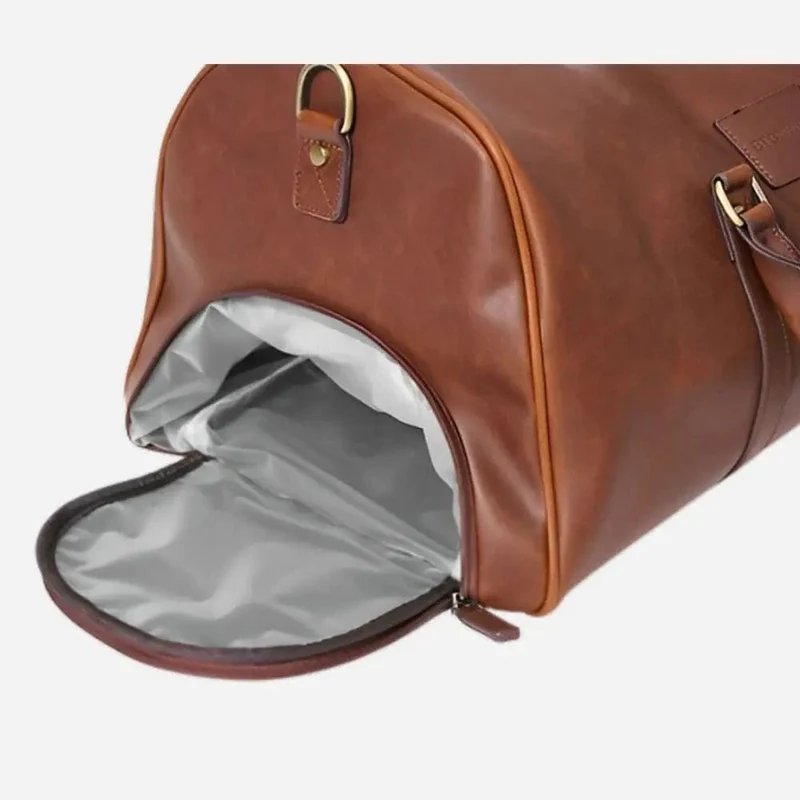 Sac de voyage cuir marron