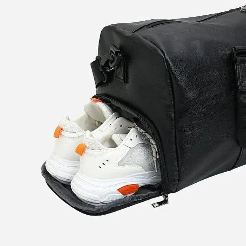 Sac de voyage en cuir vintage femme