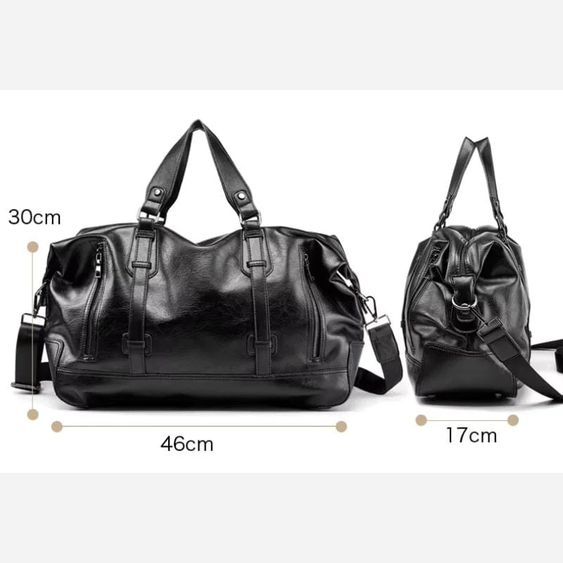 Sac de voyage cuir noir homme