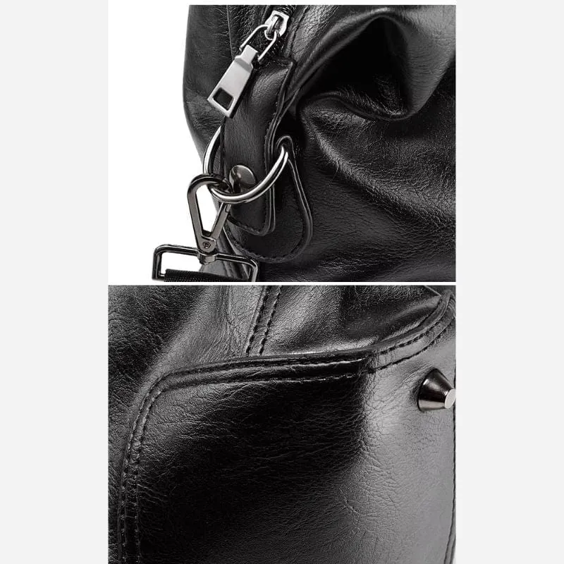Sac de voyage cuir noir homme