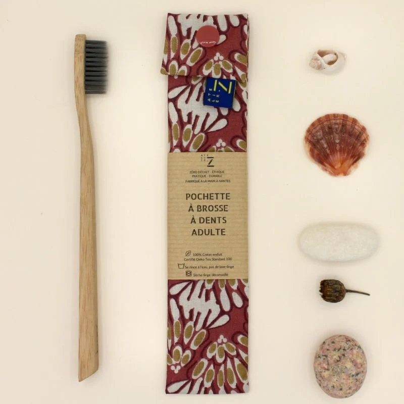 Pochette brosse à dents adulte coton enduit Oeko-Tex – Atelier Z
