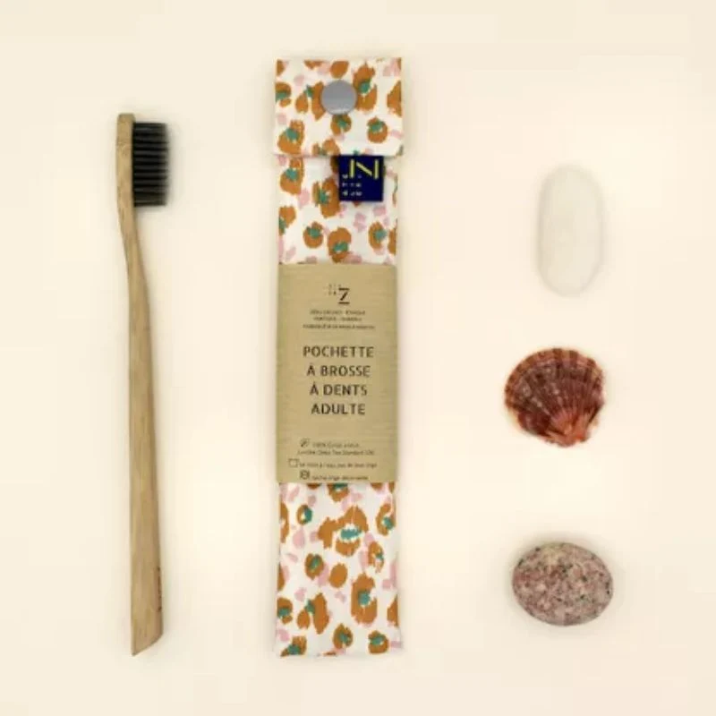 Pochette brosse à dents adulte coton enduit Oeko-Tex – Atelier Z