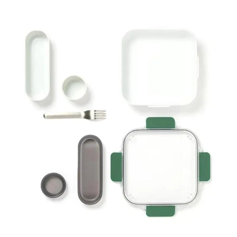 Lunch Box Original compartimentée 1L étanche sans BPA avec fourchette - Black & Blum
