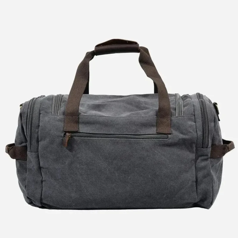 Sac de voyage toile et cuir