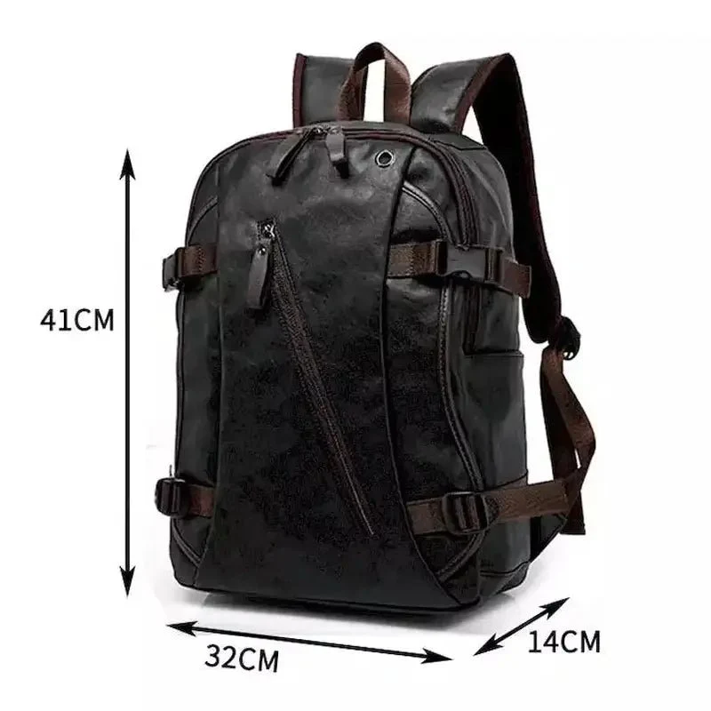 Sac à dos ciré vieilli - Achille