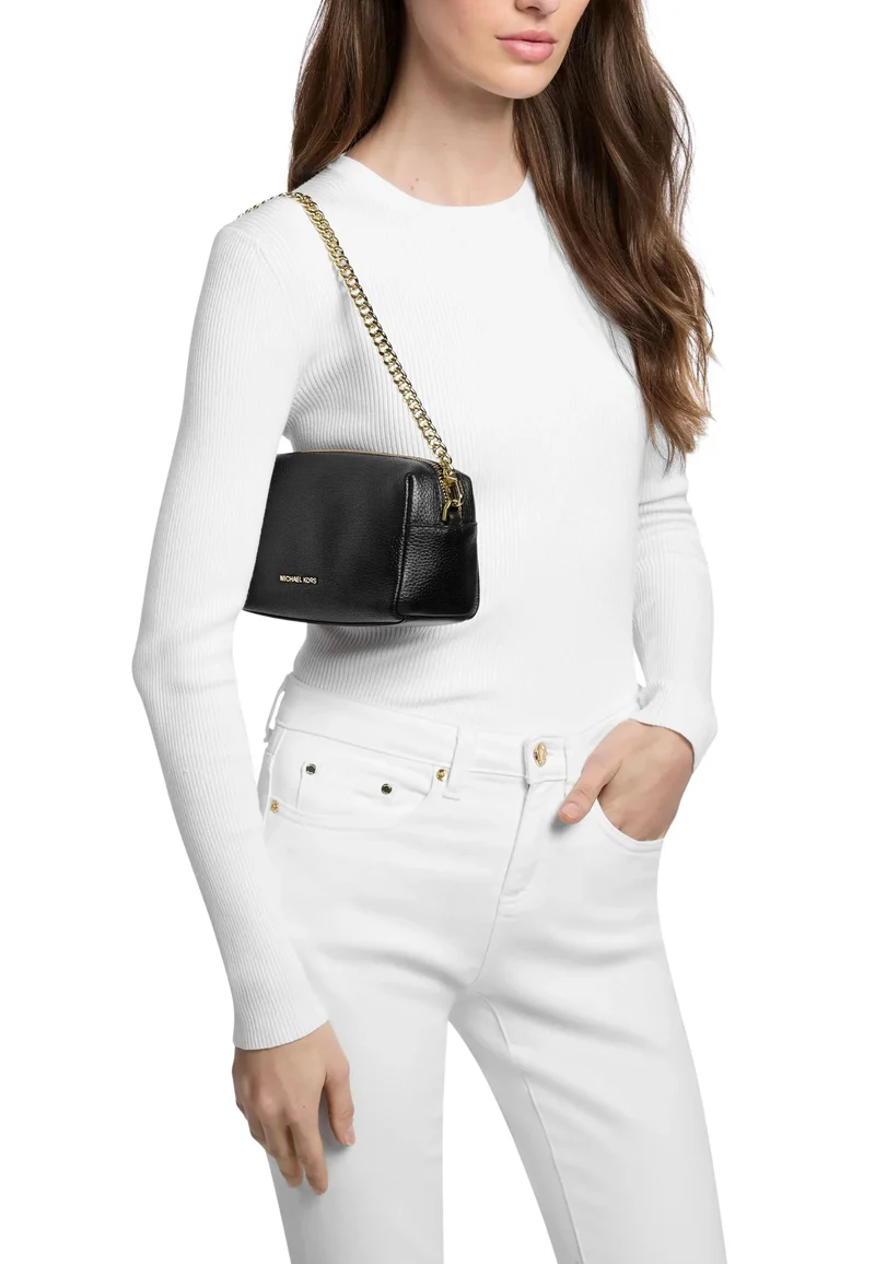 Michael Kors Sac Bandoulière Cuir Bryant Petit Souple Noir
