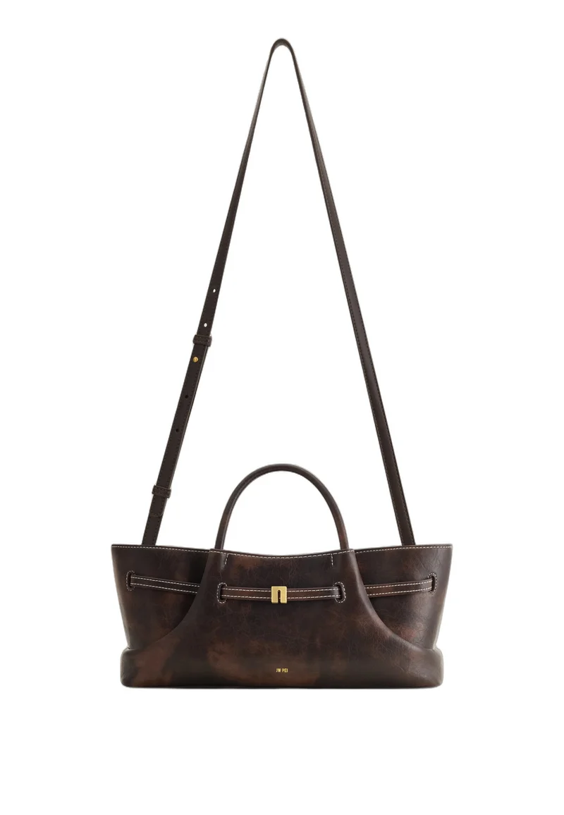 JW PEI Cabas Maeve Breloque Teckel Deep Coffee