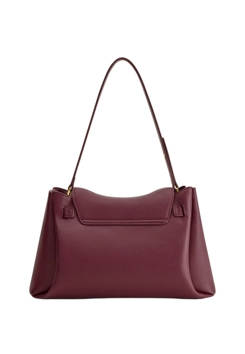 JW PEI Sac Bandoulière Rhea Grainé Double Boucle Dark Burgundy