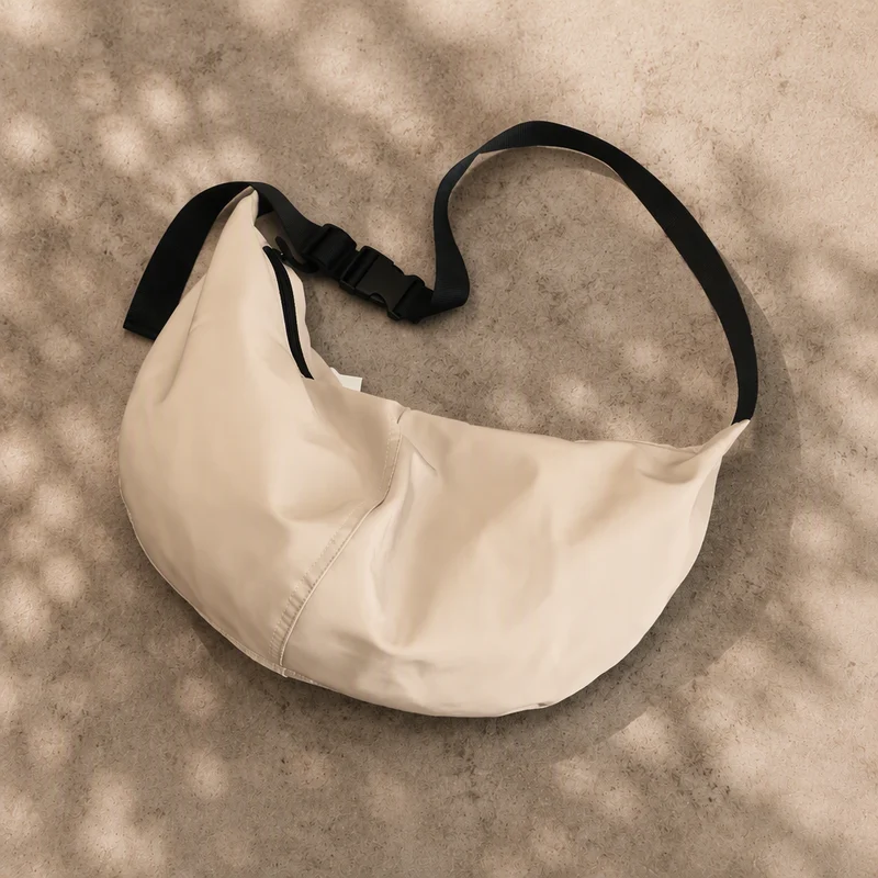 Sac à Bandoulière Homme Grande Capacité en Nylon Imperméable – Style Urbain Unisexe