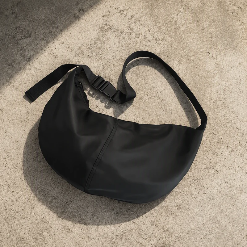 Sac à Bandoulière Homme Grande Capacité en Nylon Imperméable – Style Urbain Unisexe