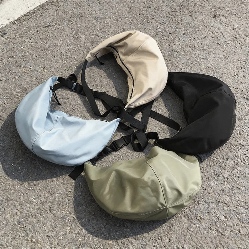 Sac à Bandoulière Homme Grande Capacité en Nylon Imperméable – Style Urbain Unisexe