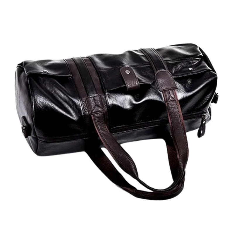 Sac de voyage cuir noir