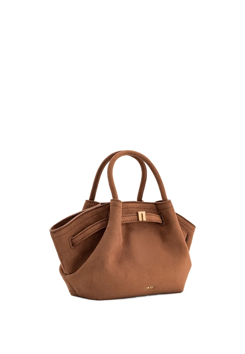 JW PEI Cabas Hana Mini Faux Suede Brown