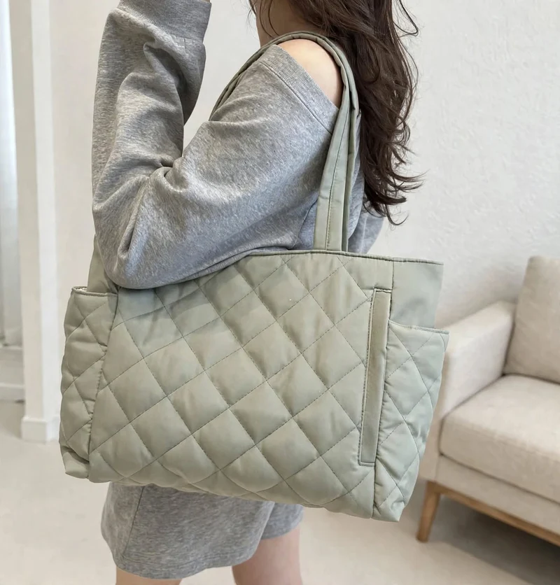 Sac à Bandoulière Femme Grande Capacité en Nylon – Sac de Travail Décontracté