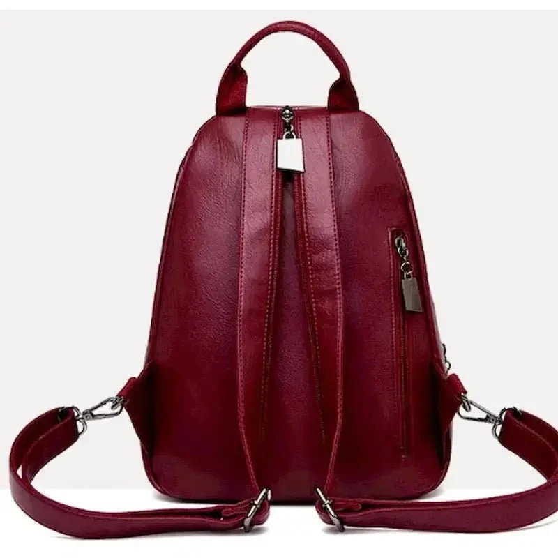 Petit sac à dos femme satiné à boucle - Sidonie