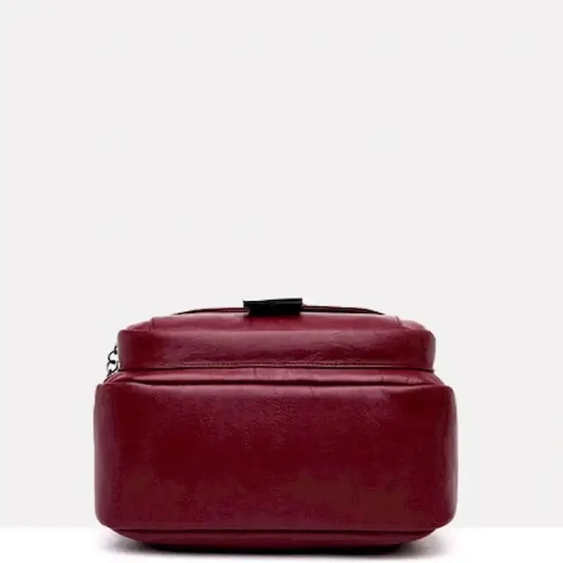 Petit sac à dos femme satiné à boucle - Sidonie