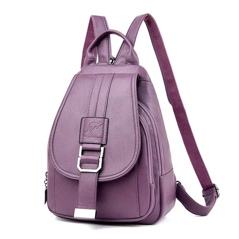 Petit sac à dos femme satiné à boucle - Sidonie