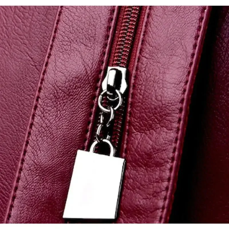 Petit sac à dos femme satiné à boucle - Sidonie