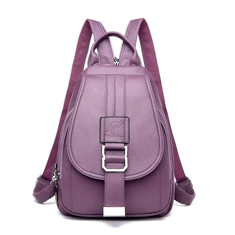 Petit sac à dos femme satiné à boucle - Sidonie