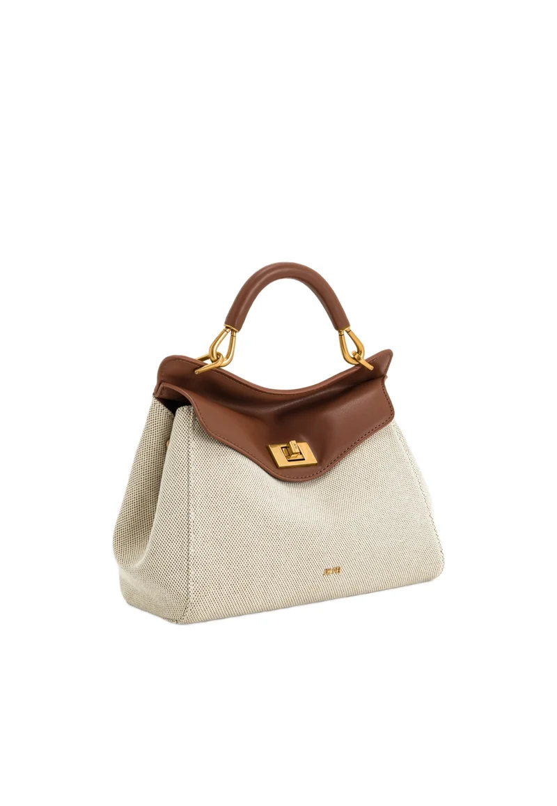 JW PEI Sac à main Lucia Brown Canvas